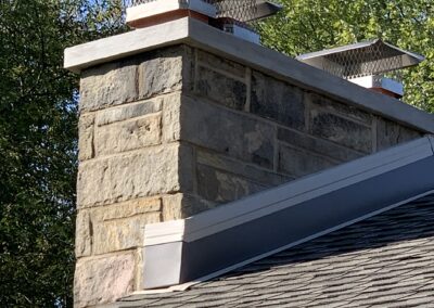 Custom Counter Flashing for Chimneys by Groover Chimney and Masonry